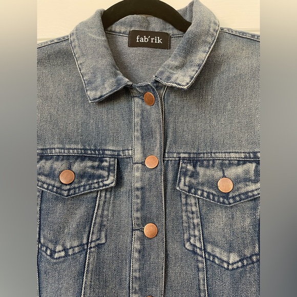 Fabrik Knitted Jean Jacket Size Small Worn Once! - Picture 9 of 12